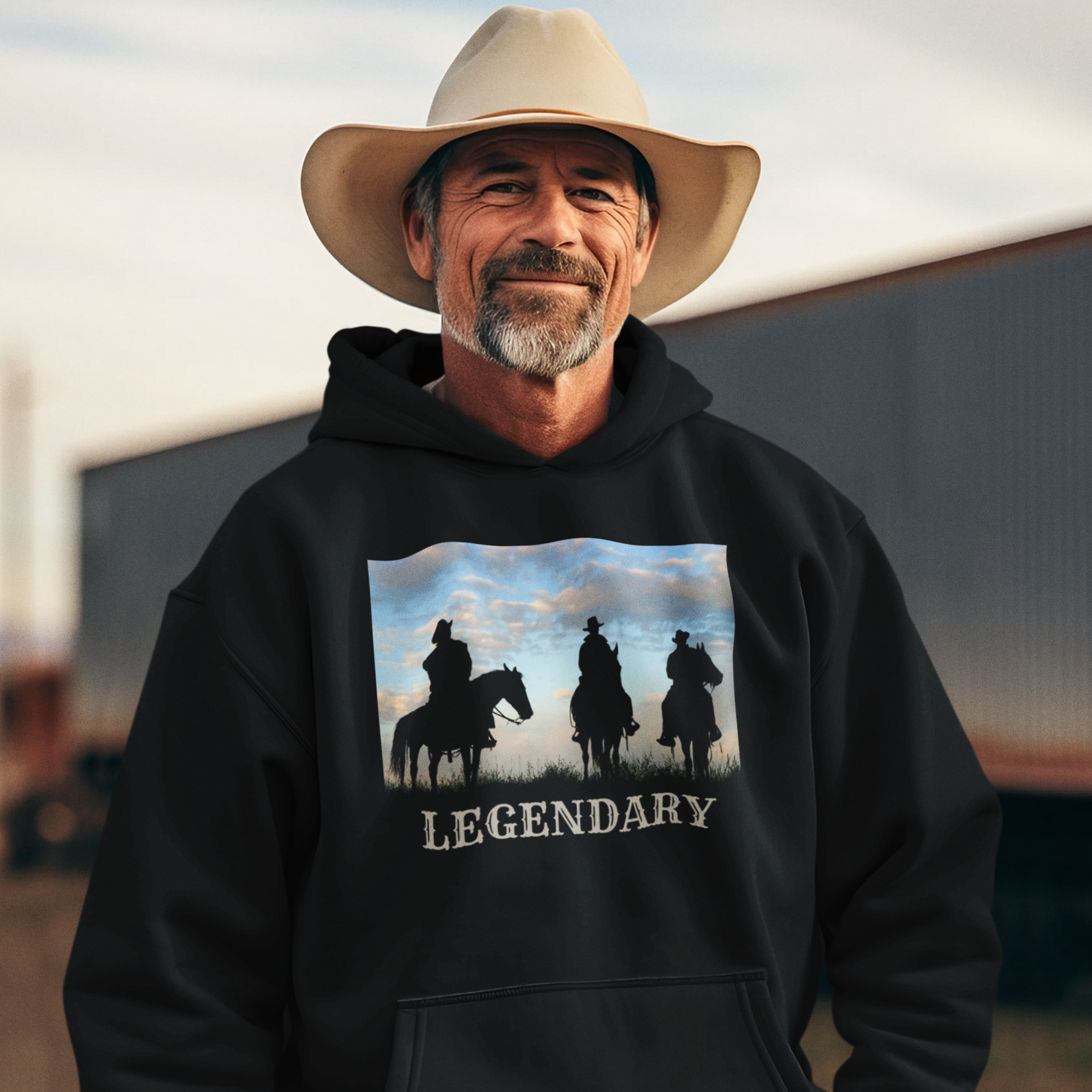 Mens Legendary Hoodie - [farm_afternoons]