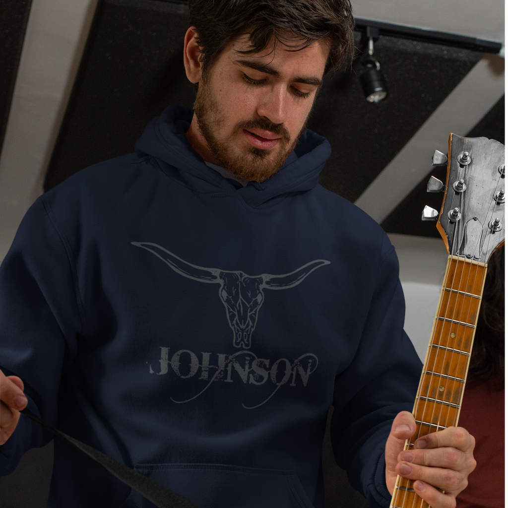 Men's Grey Johnson Hoodie - [farm_afternoons]