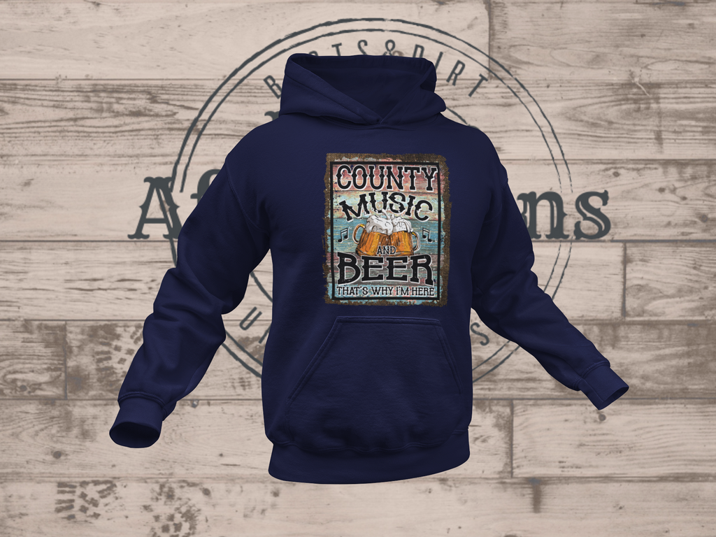 Mens Vintage Country Music Hoodie