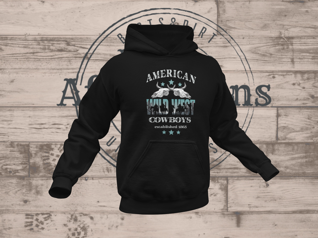 Men's Wild West Hoodie - [farm_afternoons]