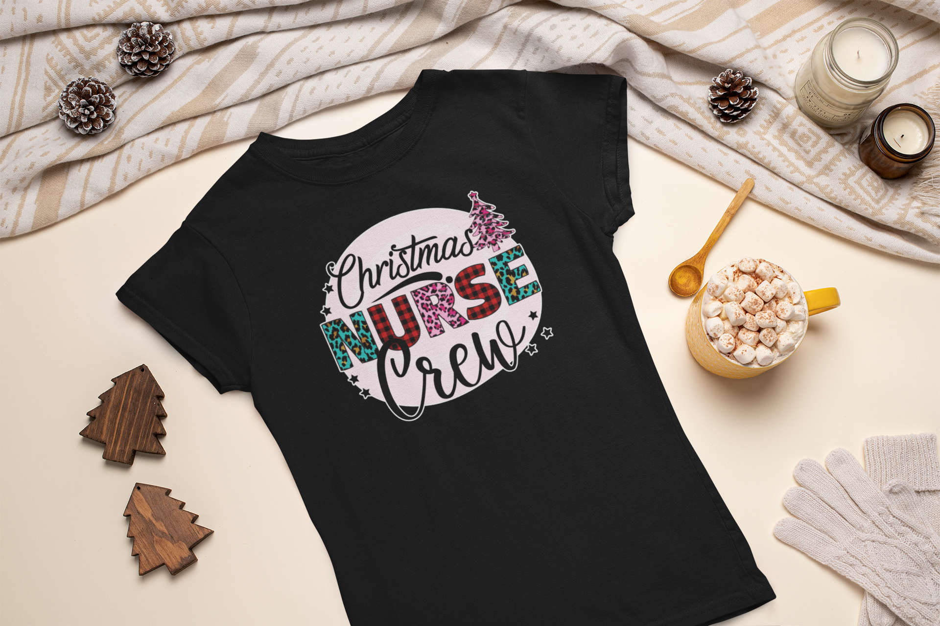 Christmas Nurse Crew Tee - [farm_afternoons]