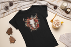 Vintage Xmas Bull Skull Tee - [farm_afternoons]