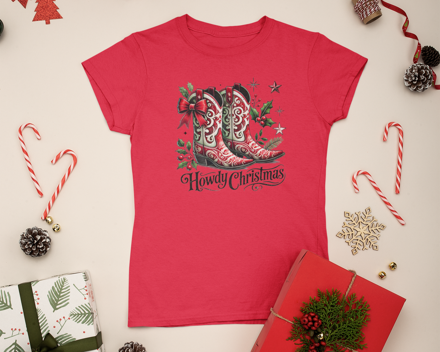 Womens Howdy Christmas - [farm_afternoons]