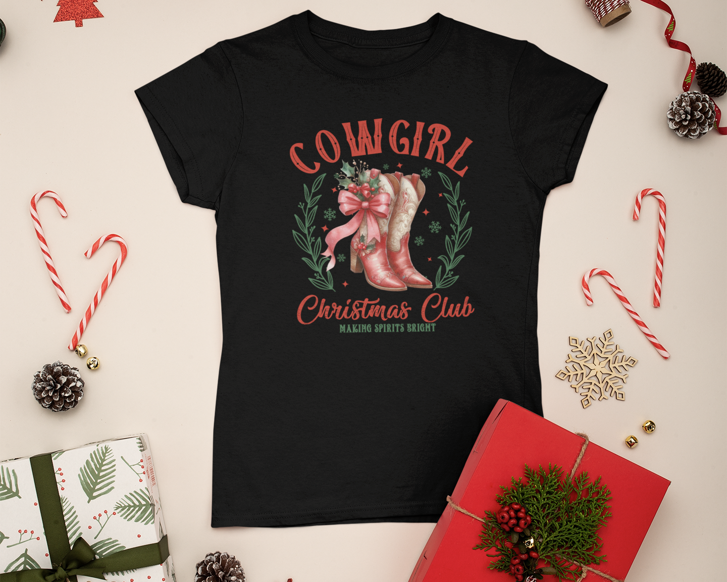 Cowgirl Christmas Club Tee - [farm_afternoons]