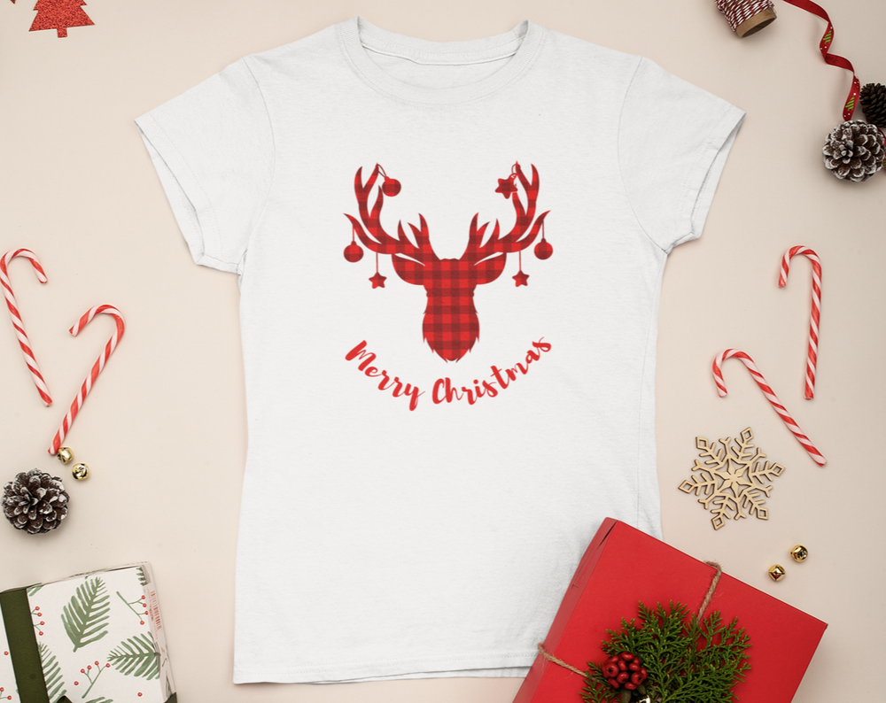 Women's Rustic Christmas Tee - [farm_afternoons]