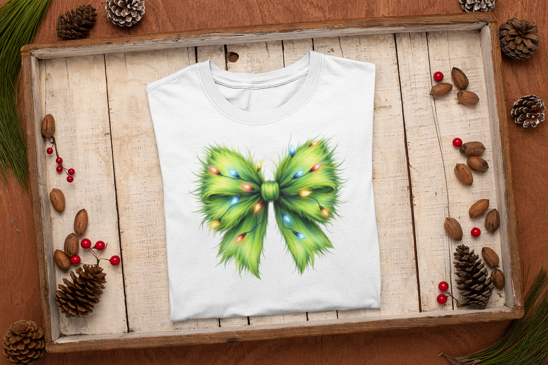 Women's Green Christmas Bow