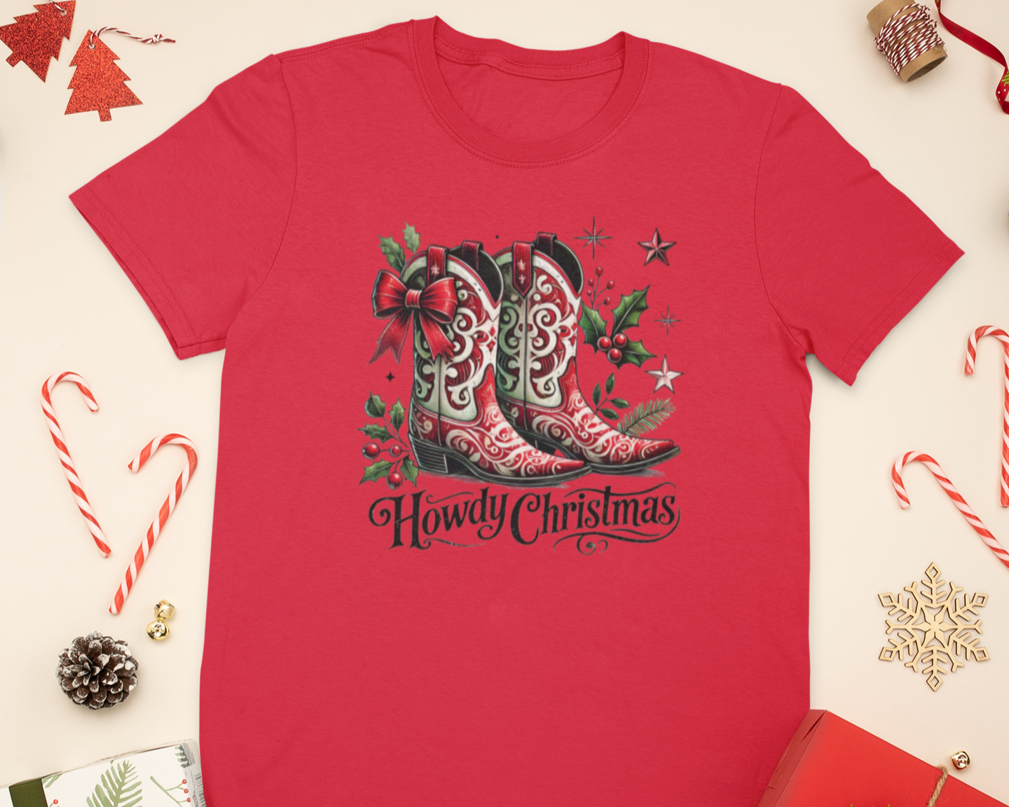 Womens Howdy Christmas - [farm_afternoons]