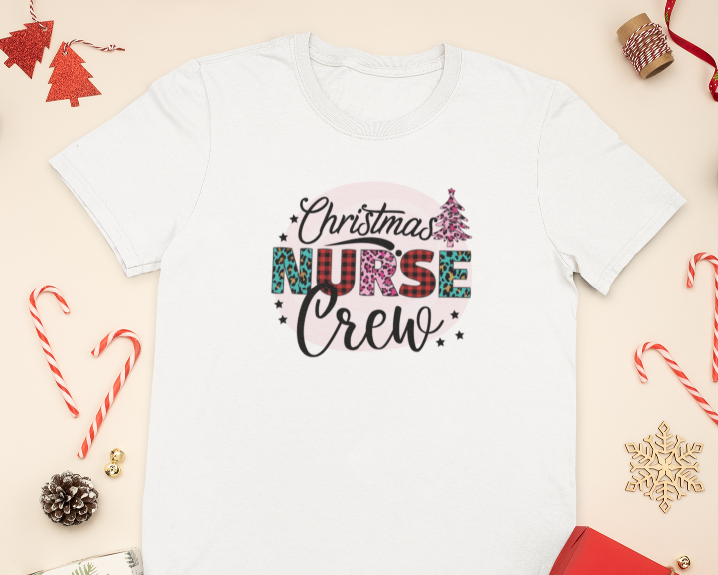 Christmas Nurse Crew Tee - [farm_afternoons]