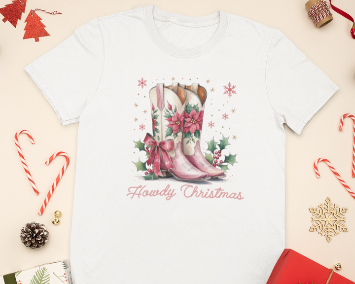 Pink Howdy Christmas T-Shirt