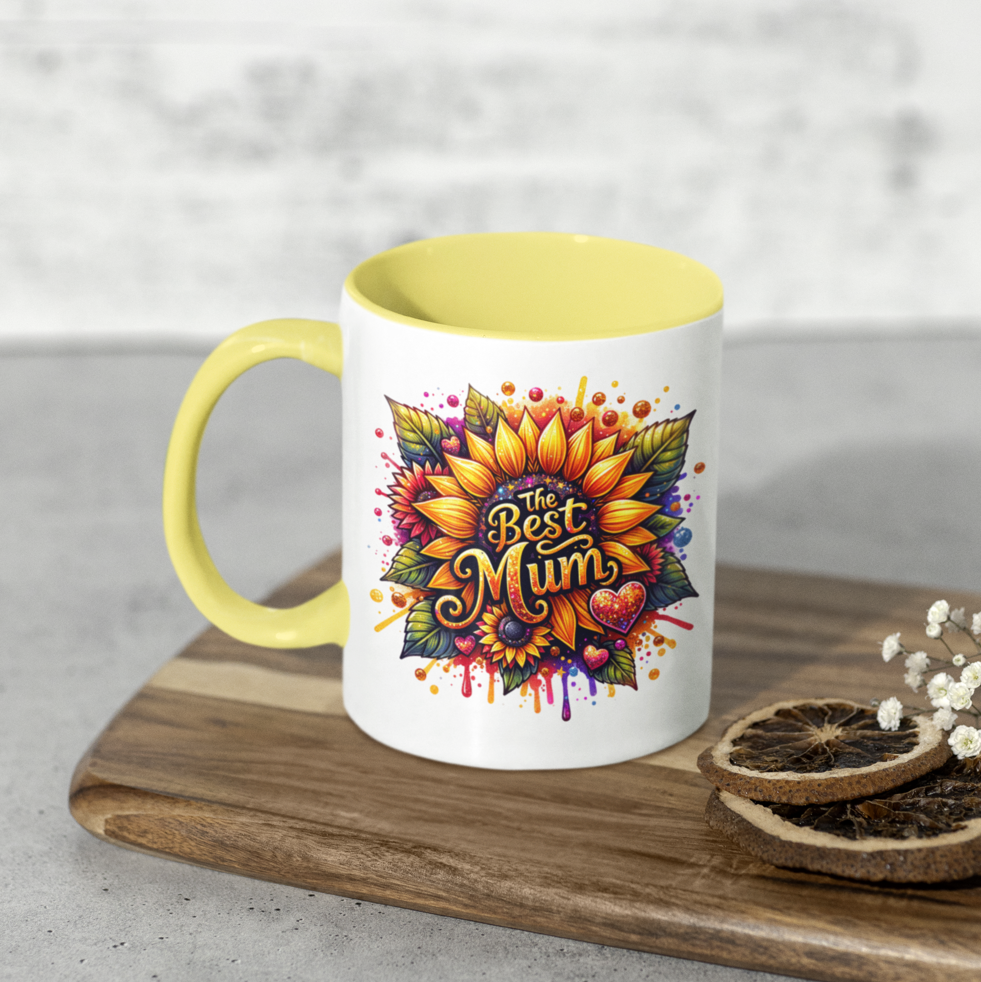 Sunflower Mum Mug - [farm_afternoons]