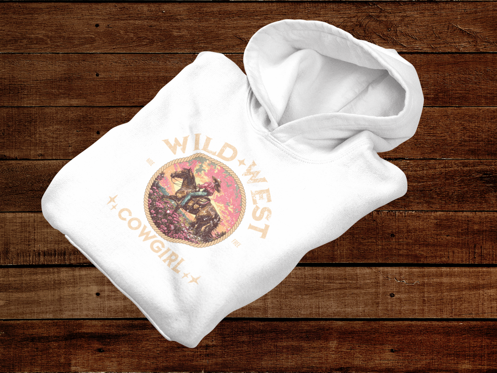 Wild West Cowgirl Hoodie - [farm_afternoons]