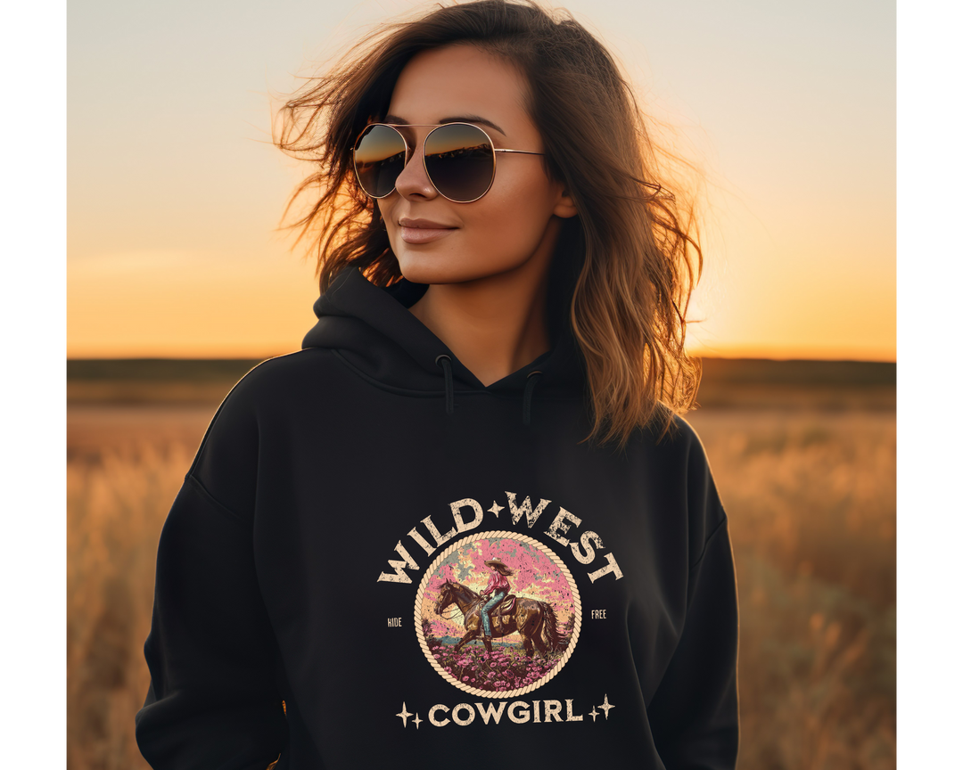 Wild West Cowgirl Hoodie - [farm_afternoons]