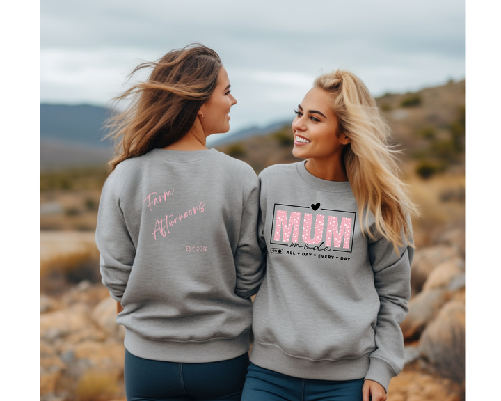 Mum Mode Sweatshirt - [farm_afternoons]