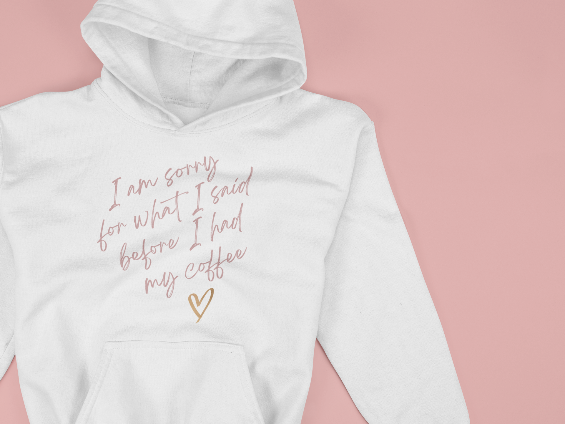 Women's Pink I'm Sorry Hoodie - [farm_afternoons]