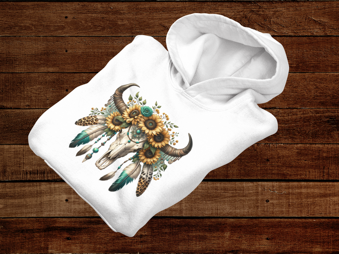Sunflower Bull Hoodie - [farm_afternoons]
