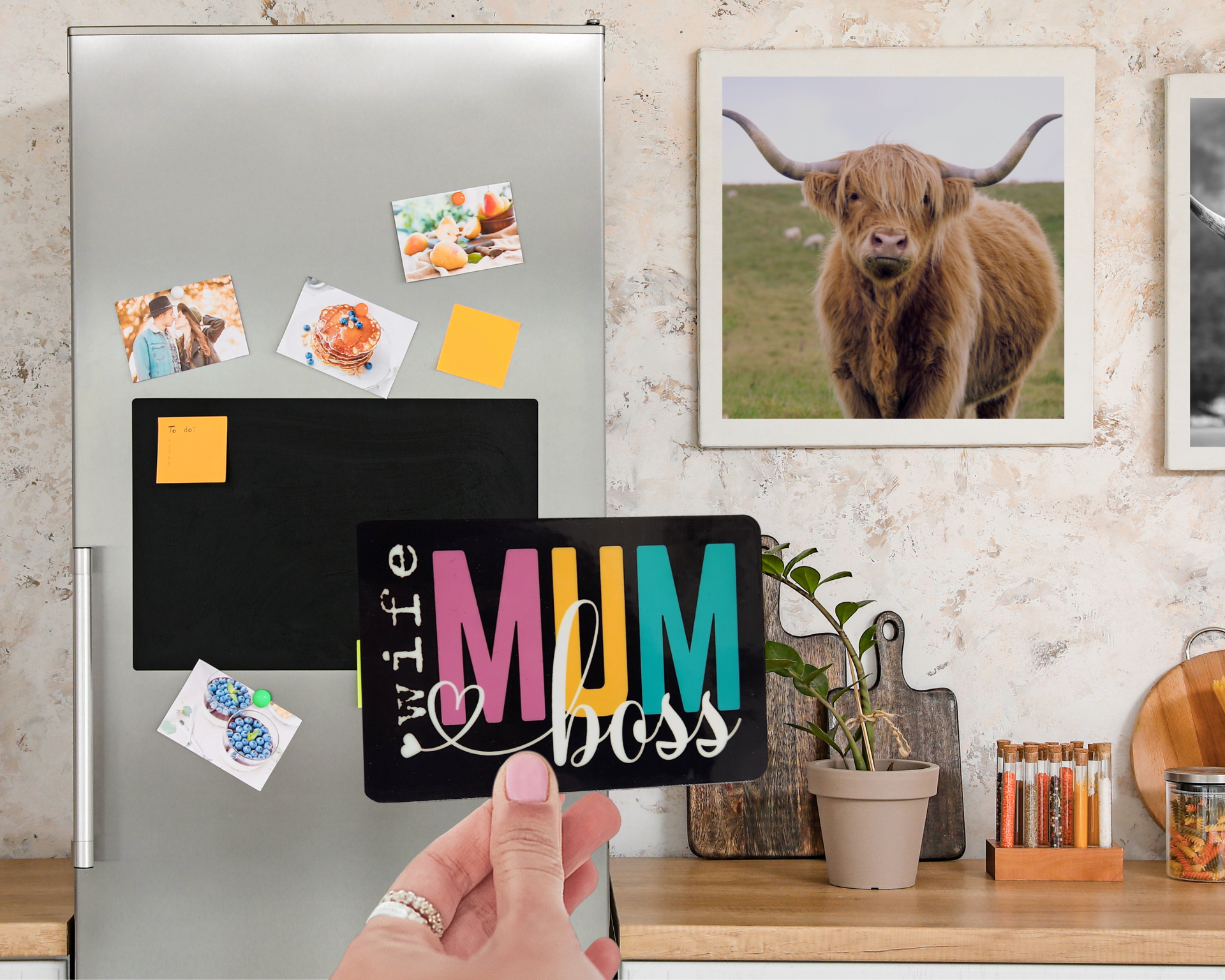 Black Wife Mum Boss Magnet - [farm_afternoons]