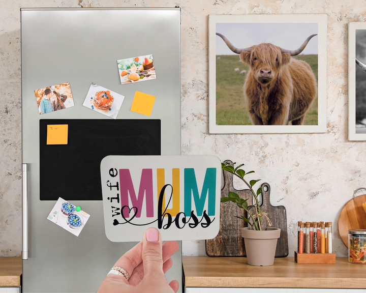 White Wife Boss Mum Magnet - [farm_afternoons]