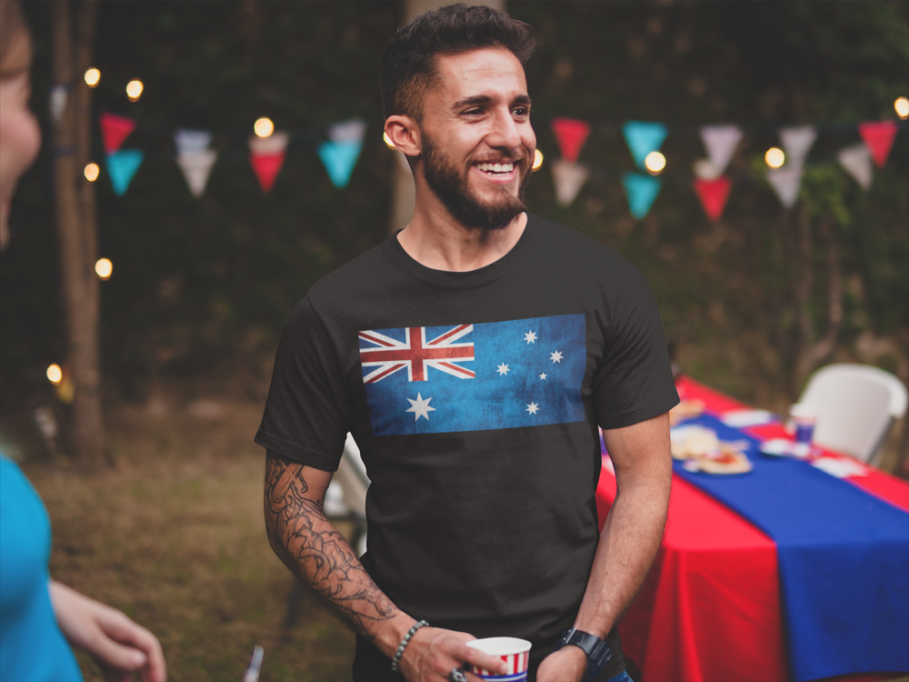 Men's Vintage Australia T-Shirt - [farm_afternoons]