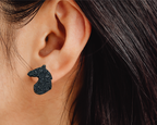 Glitter Horse Head Studs - [farm_afternoons]