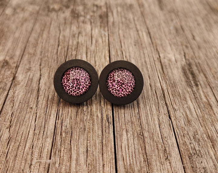 Vivid Leopard Studs - [farm_afternoons]