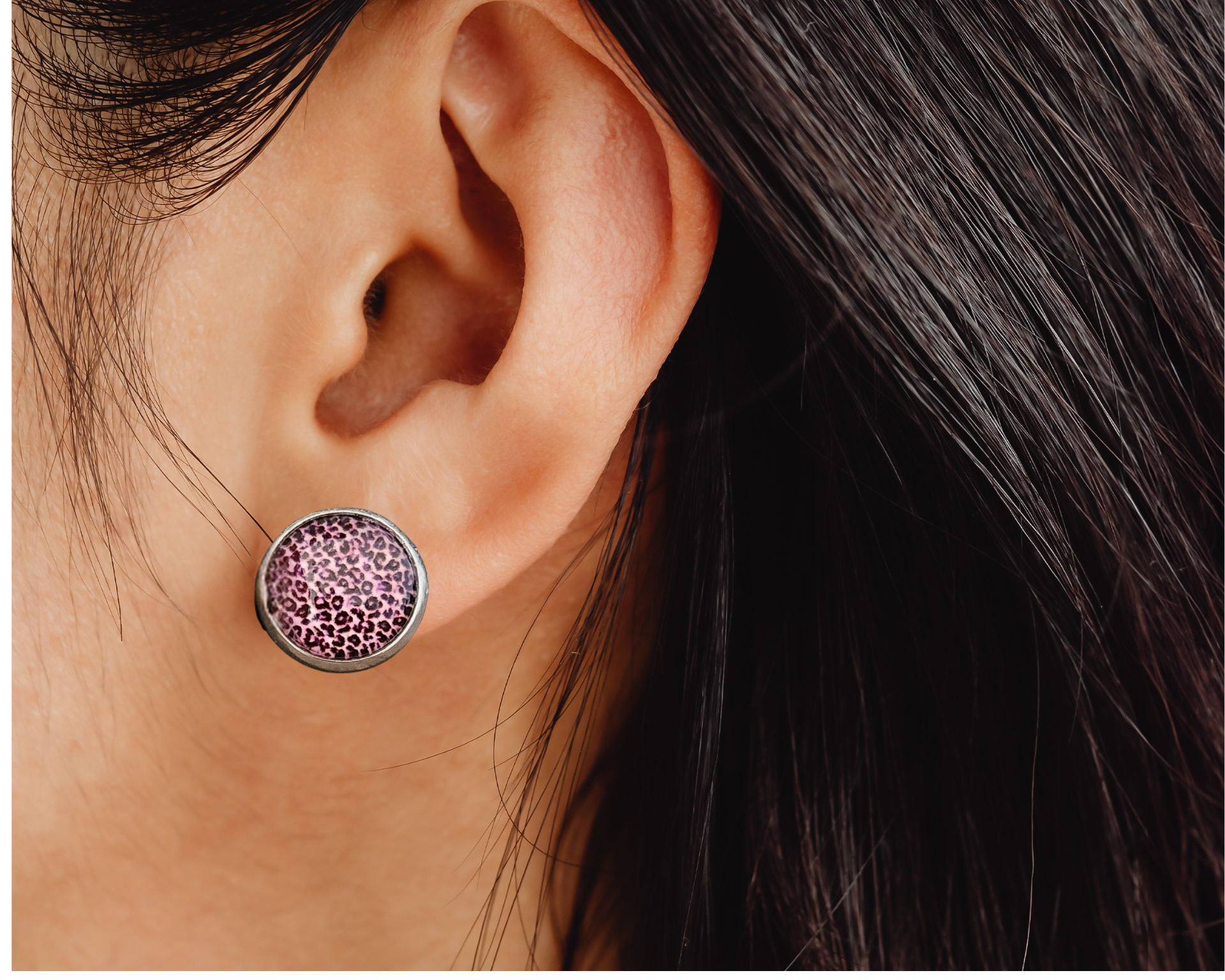 Vivid Leopard Studs - [farm_afternoons]