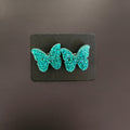 Glitter Butterfly Studs - [farm_afternoons]