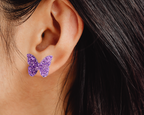 Glitter Butterfly Studs - [farm_afternoons]