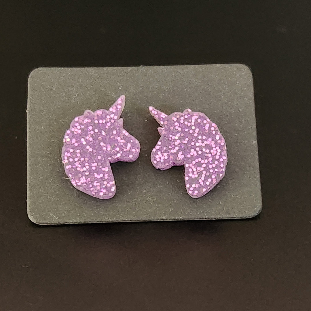 Glitter Unicorns Studs