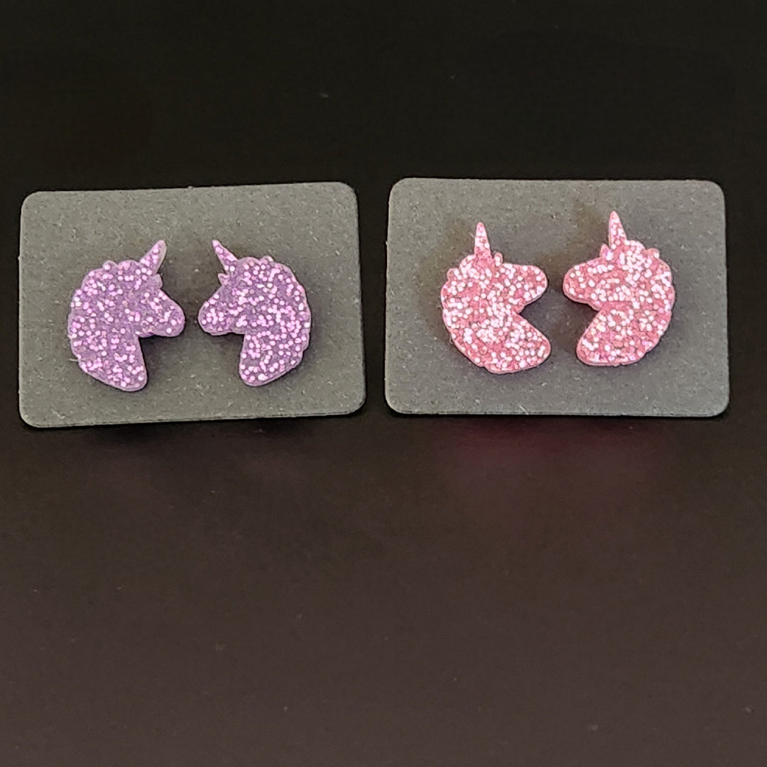 Glitter Unicorns Studs