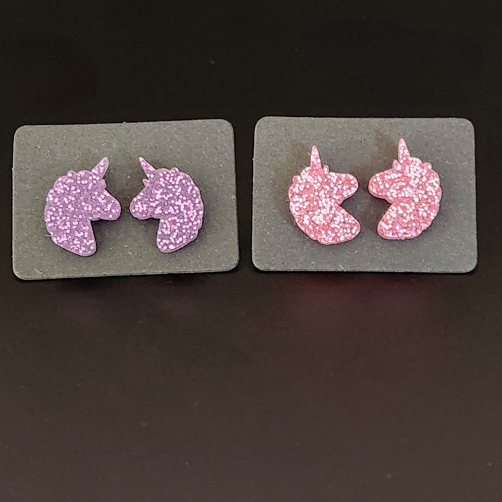 Glitter Unicorns Studs