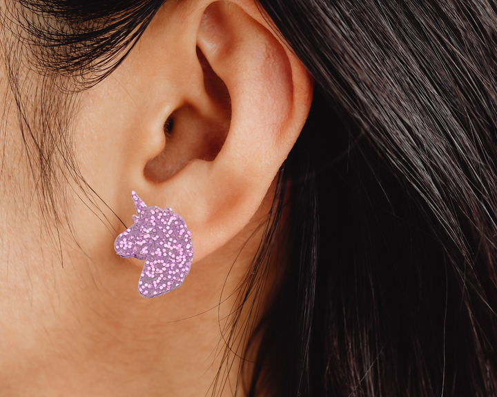 Glitter Unicorns Studs