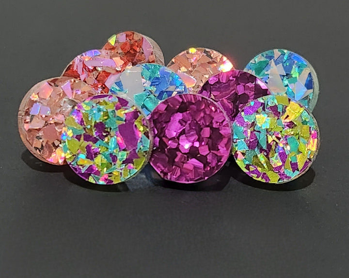 Chunky Glitter Studs