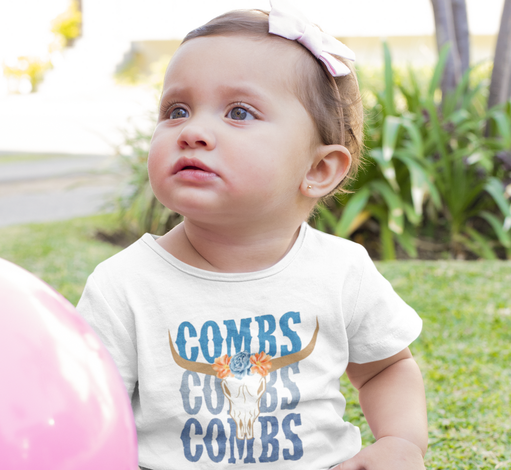 Baby Denium Combs T-shirt - [farm_afternoons]