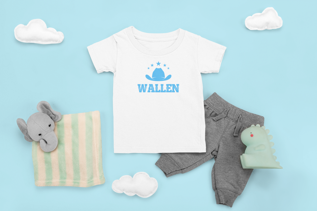 Baby Blue Wallen T-shirt - [farm_afternoons]