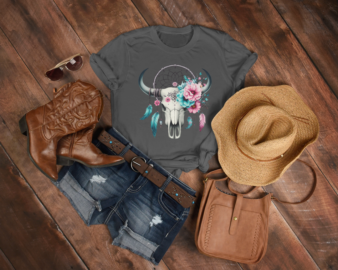 Womens Boho Dream Catcher T-Shirt - [farm_afternoons]