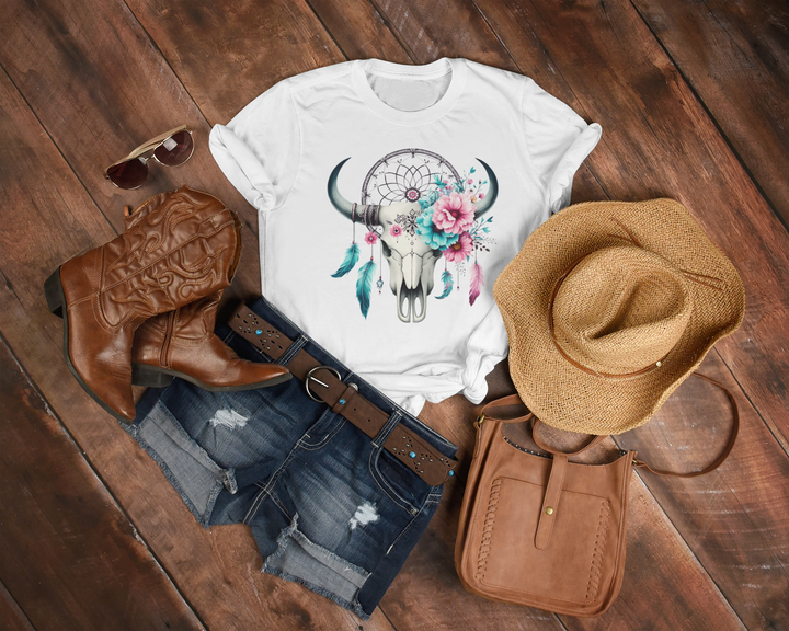 Womens Boho Dream Catcher T-Shirt - [farm_afternoons]