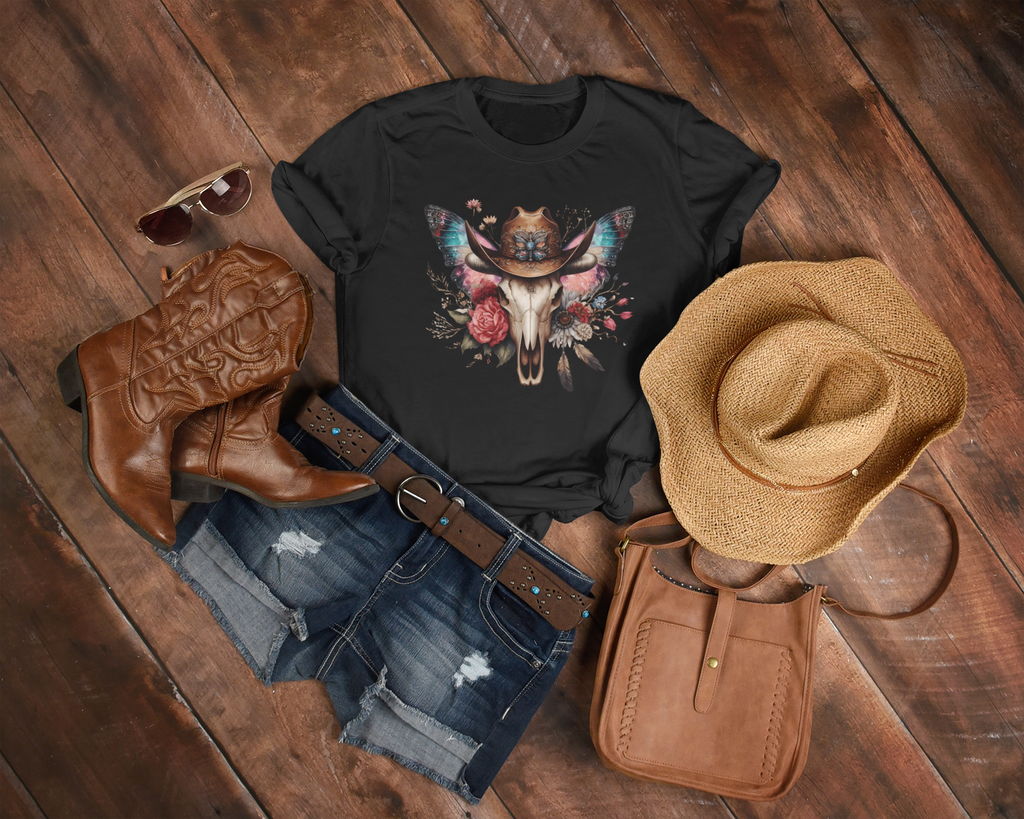 Women's Skulls and Butterflies