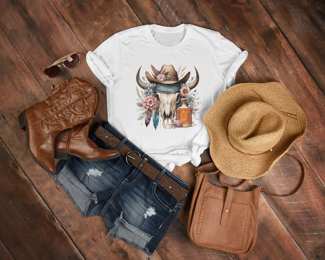 Women's Whiskey and Feathers T-Shirt