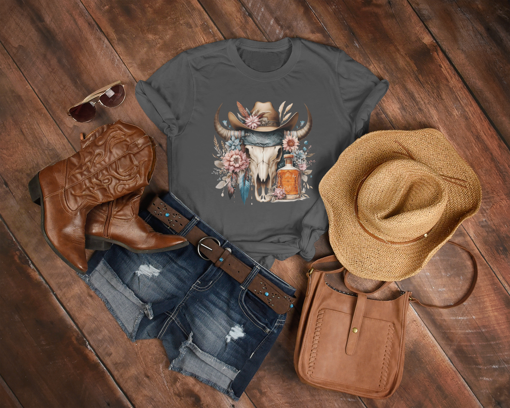 Women's Whiskey and Feathers T-Shirt