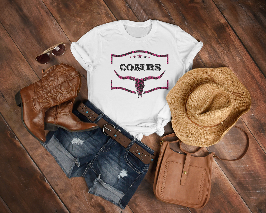 Women's Pink Combs T-shirt - [farm_afternoons]