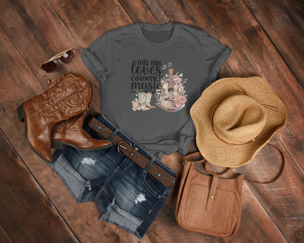 Women's This Girl Love Country Music Tee - [farm_afternoons]