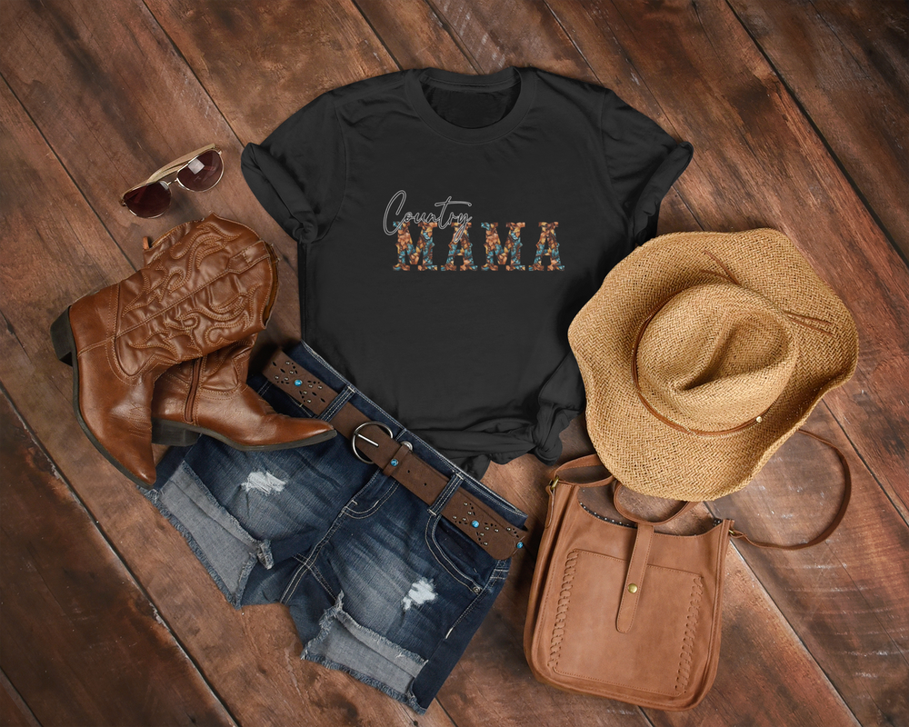 Women's Country Mama Tee - [farm_afternoons]
