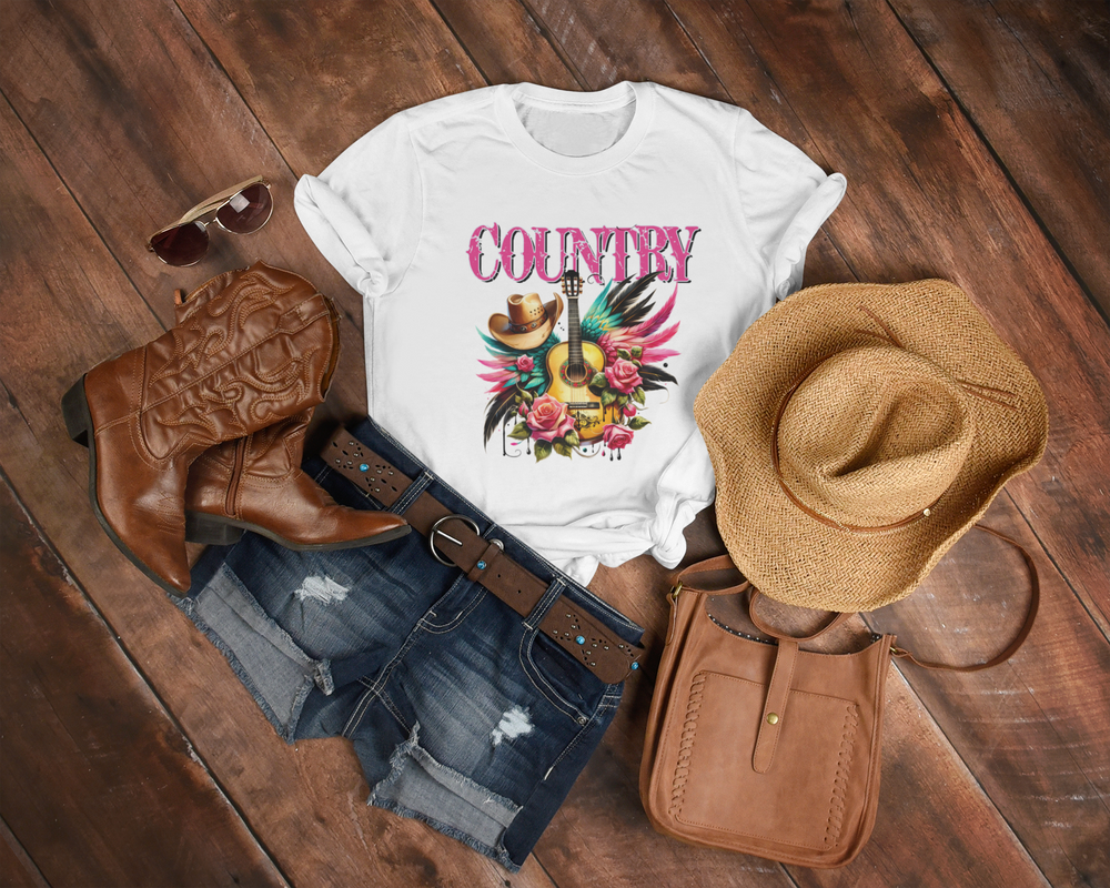 Womens Country Music TShirt - [farm_afternoons]