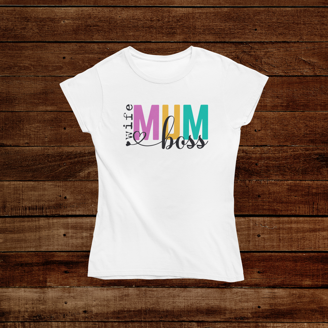 Wife Mum Boss TShirt - [farm_afternoons]