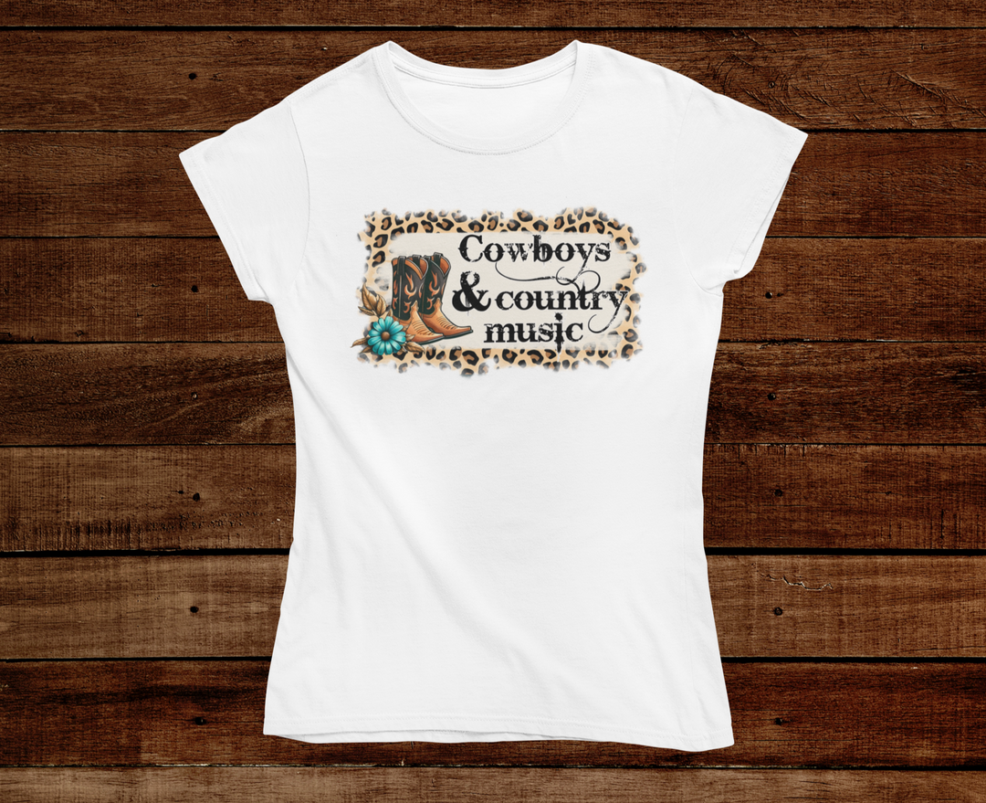 Cowboys and Country Music T-Shirt - [farm_afternoons]