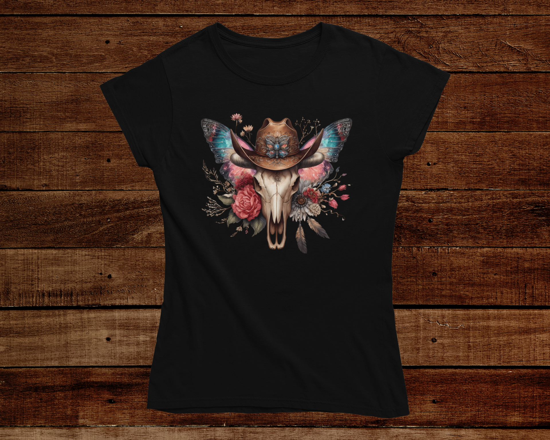 Women's Skulls and Butterflies