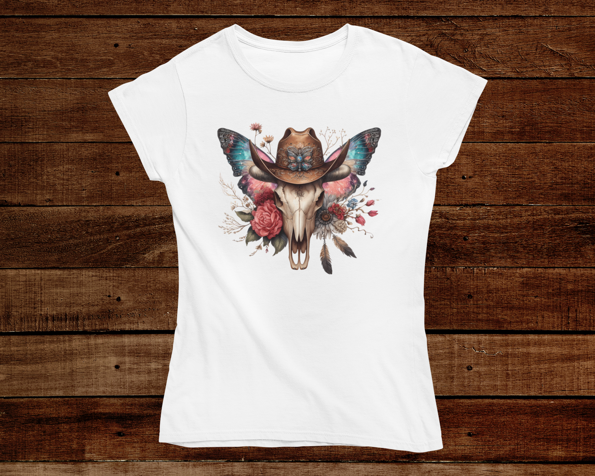 Women's Skulls and Butterflies