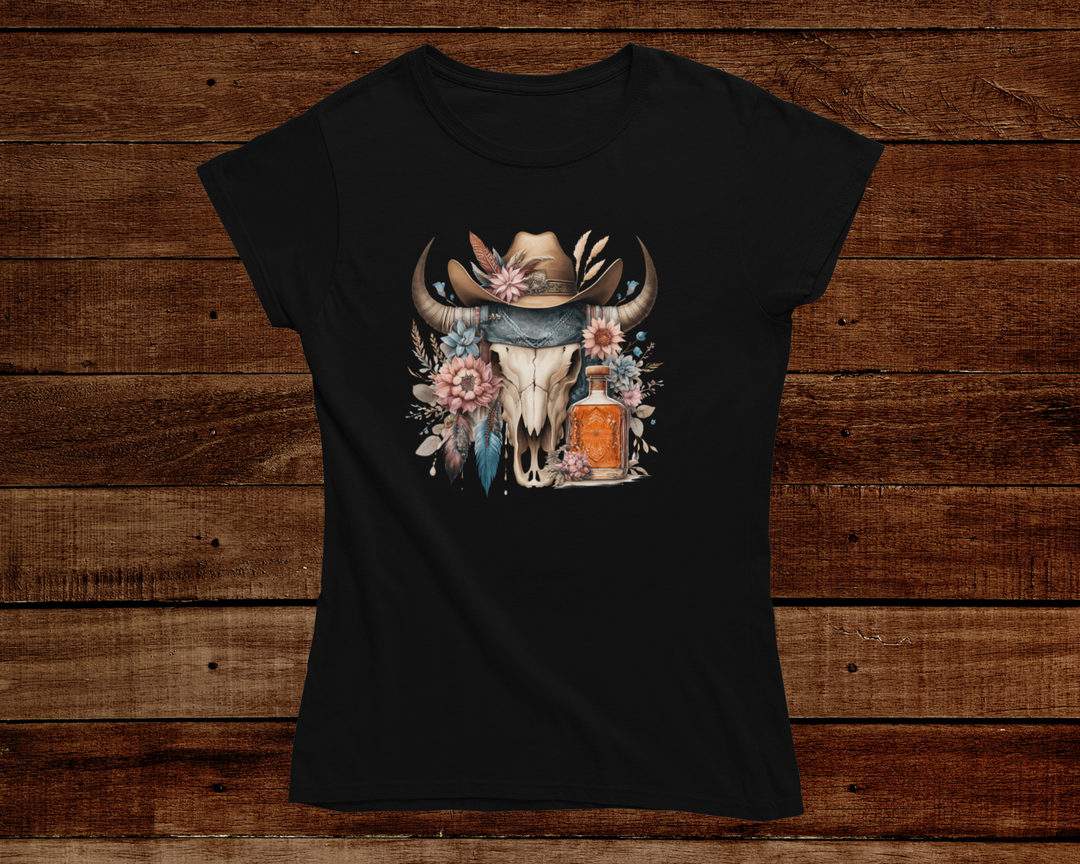 Women's Whiskey and Feathers T-Shirt