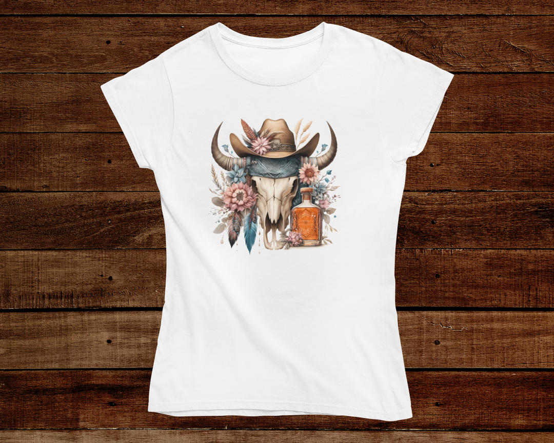 Women's Whiskey and Feathers T-Shirt