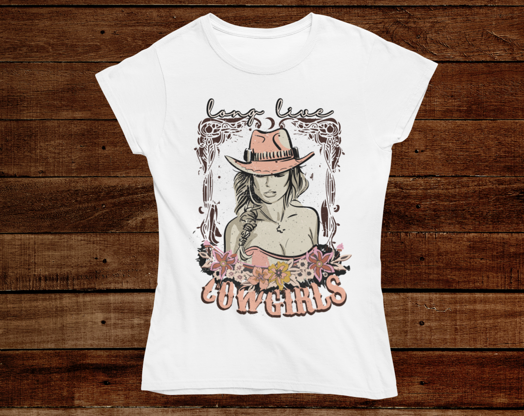 Women's OutLaw Cowgirl TShirt - [farm_afternoons]